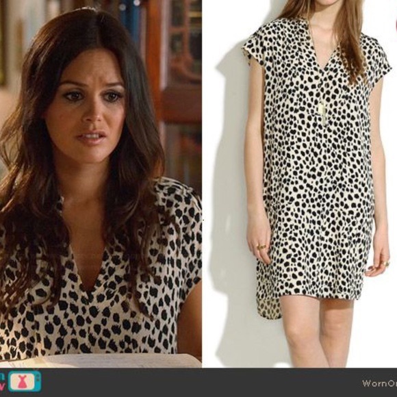 🥰AS SEEN ON TV🥰 Madewell Leopard Dress Easy Chic Shift S - Picture 1 of 8
